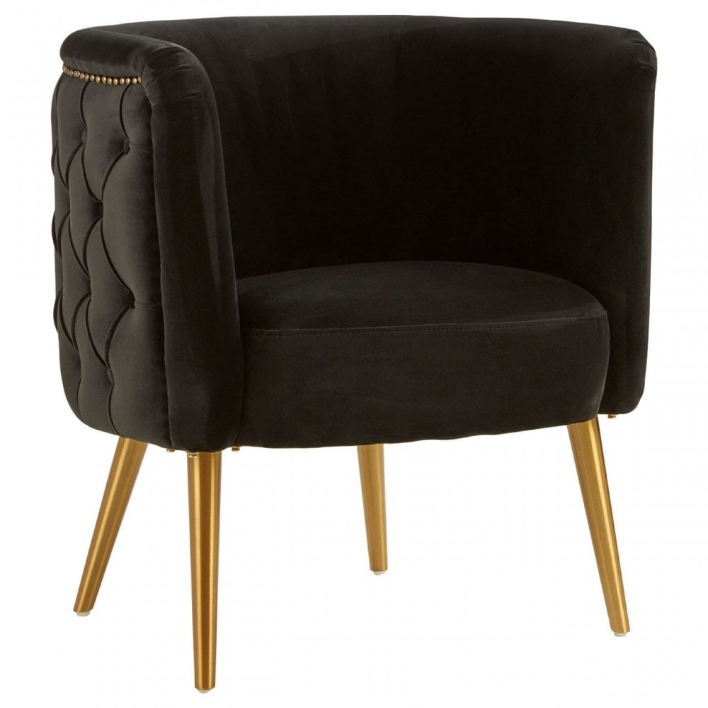 Manhattan Black Tub Chair, Black