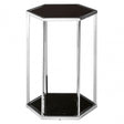 Piermount Black And Silver End Table, Black