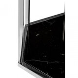 Piermount Black And Silver End Table, Black