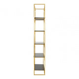 Horizon Angular Design Bookshelf, Gold