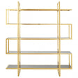 Horizon Maze Design Bookshelf, Gold