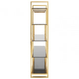Horizon Maze Design Bookshelf, Gold