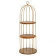 Horizon Small Cage Design Bookshelf, Rose Gold