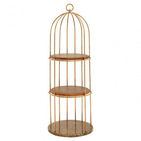 Horizon Small Cage Design Bookshelf, Rose Gold