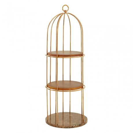 Horizon Small Cage Design Bookshelf, Rose Gold
