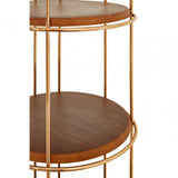 Horizon Small Cage Design Bookshelf, Rose Gold