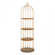 Horizon Large Cage Design Bookshelf, Rose Gold