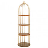 Horizon Large Cage Design Bookshelf, Rose Gold