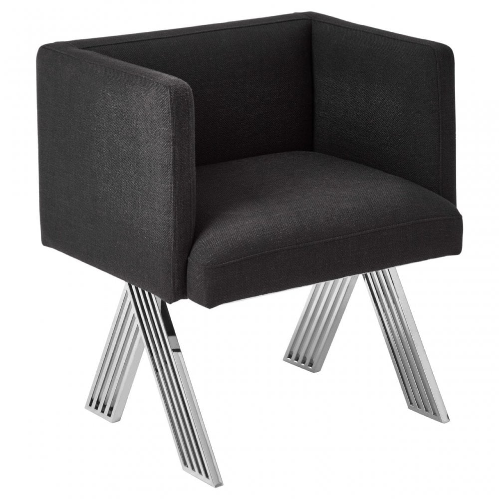 Piermount Black Dining Chair, Black