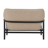 Stockholm 2 Seat Beige Sofa With Black Wood Frame, Beige