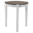 Piermount Round End Table, Grey