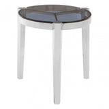 Piermount Round End Table, Grey