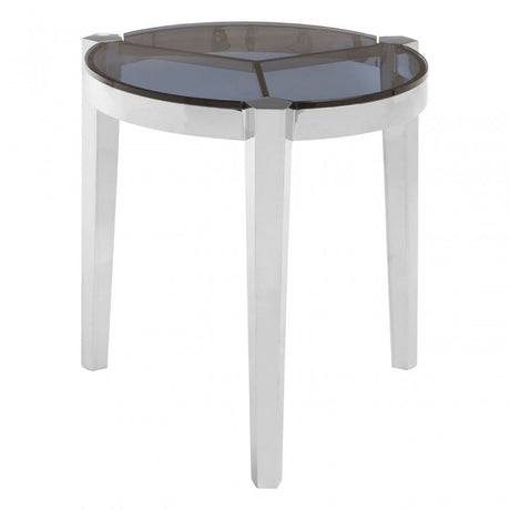 Piermount Round End Table, Grey