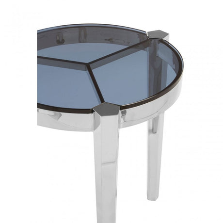 Piermount Round End Table, Grey
