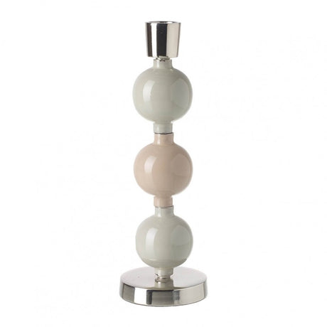 Anya Candlestick Sage/Blush H110x80mm Aluminium