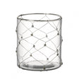 Anaya Tealight Holder Gold H90x80mm Glass