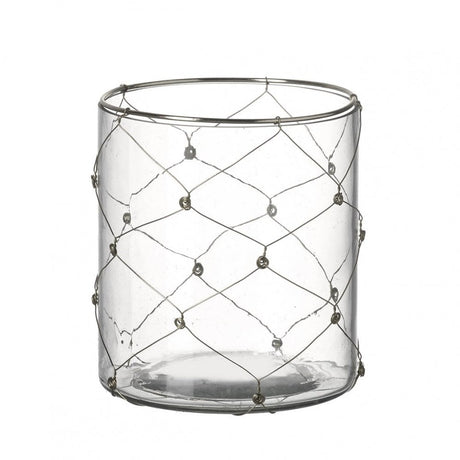 Anaya Tealight Holder Gold H90x80mm Glass