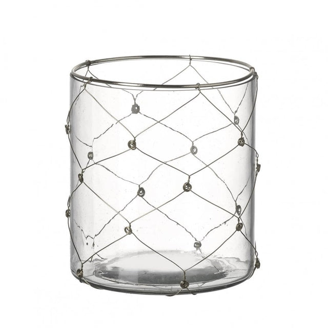 Anaya Tealight Holder Gold H90x80mm Glass