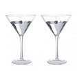 Glass Cocktail Kyla H190x120 Gls Sil S/2