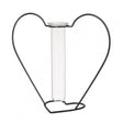 Heart Frame Bud Vase Black H205x85mm