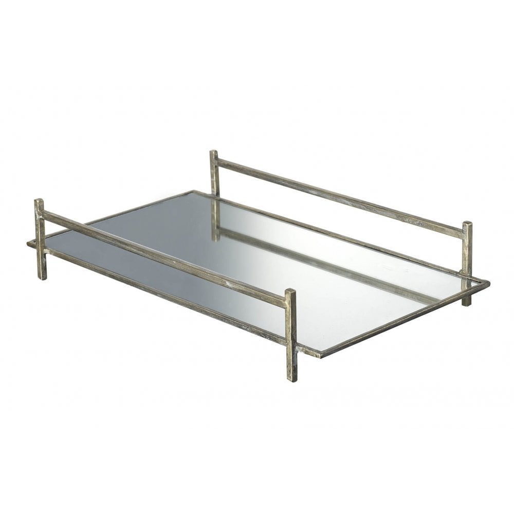 Tray Mirror H75x450mm Mtl/Gls Silver