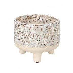 Nina Planter Wht/Crm H120x140mm Ceramic