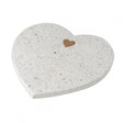 Terrazzo Heart Board White 210x210mm