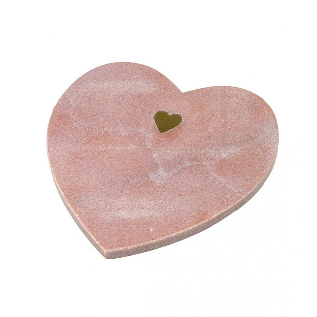 Heart Board Blush H210x210mm Marble