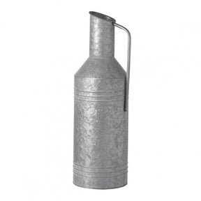 Naunton Churn Vase Rustic Grey H570x190mm Metal