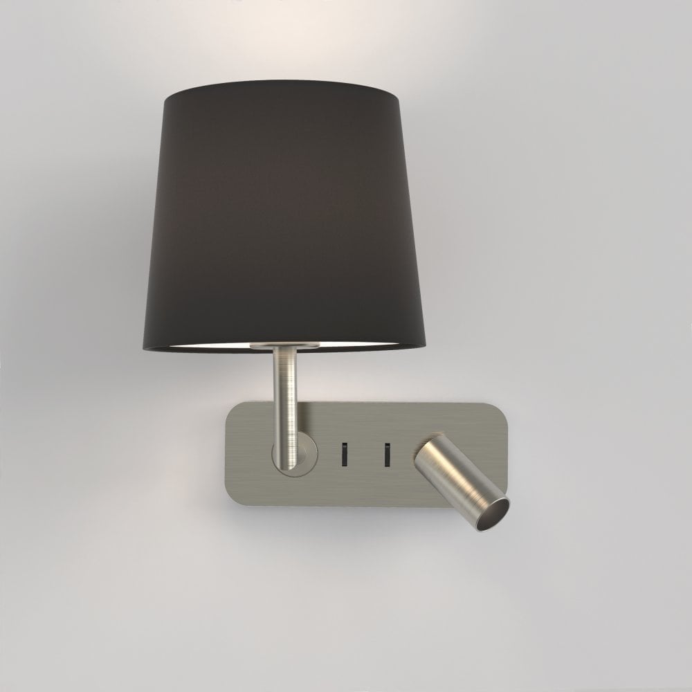 Modern Matt Nickel Wall Light with Adjustable Design