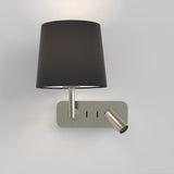 Modern Matt Nickel Wall Light with Adjustable Design