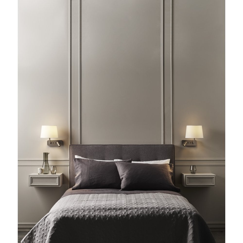 Modern Matt Nickel Wall Light with Adjustable Design