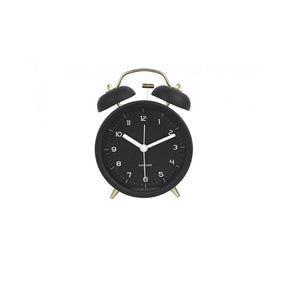 Alarm Clock Classic Bell with Gold, Black
