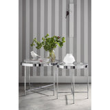 Side Table Smooth, Chrome, Clear