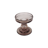 Candle holder Glass Art, Chocolate brown, Brown