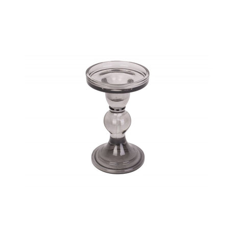 Candle holder Glass Art large, Black