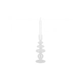 Candle Holder Glass Art Rings Large, Clear