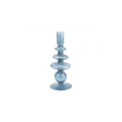 Candle Holder Glass Art Rings Large, Dark blue, Blue