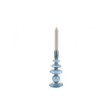 Candle Holder Glass Art Rings Large, Dark blue, Blue