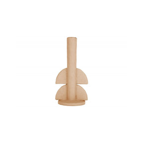 Candle holder Half Bubbles, Sand brown, Brown