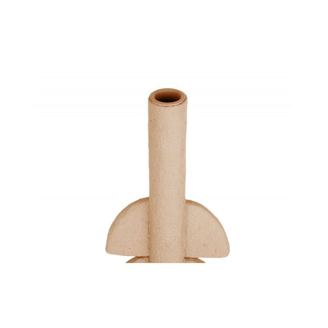 Candle holder Half Bubbles, Sand brown, Brown