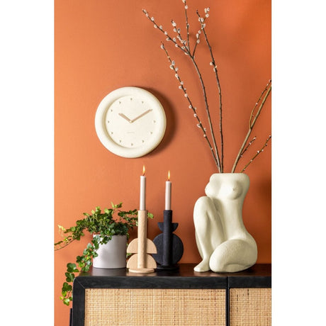 Candle holder Half Bubbles, Ivory