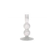 Candle holder Swirl Bubbles, Clear