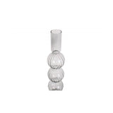 Candle holder Swirl Bubbles large, Clear