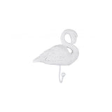 Coat Hook Flamingo, White