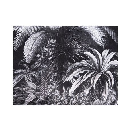 Cushion Jungle Velvet, Black