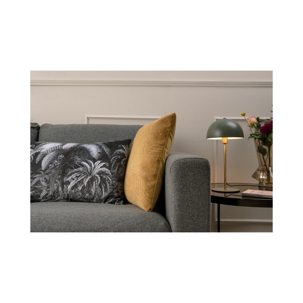 Cushion Jungle Velvet, Black