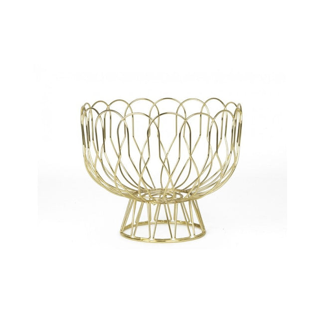 Fruit Bowl Wired, Gold plated, Gold