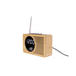 Alarm clock Retro Radio bamboo, Bamboo, Natural