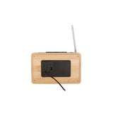 Alarm clock Retro Radio bamboo, Bamboo, Natural